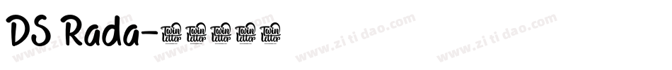 DS Rada字体转换